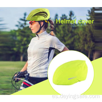 Funda para casco de bicicleta con rayas reflectantes